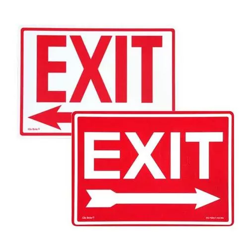 'Exit' Photoluminescent Sign